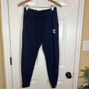 Champion Jogger Thick Sweatpants Size Small‎ Navy Blue